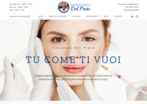 Dottor Del Prete Sito web per Medicina Estetica