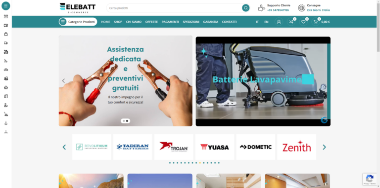 creazione ecommerce a Lecce per la vendita di batterie online